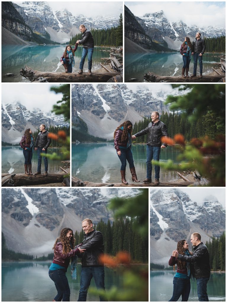 Banff Engagement Moraine Lake